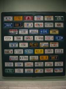 License plate collection
