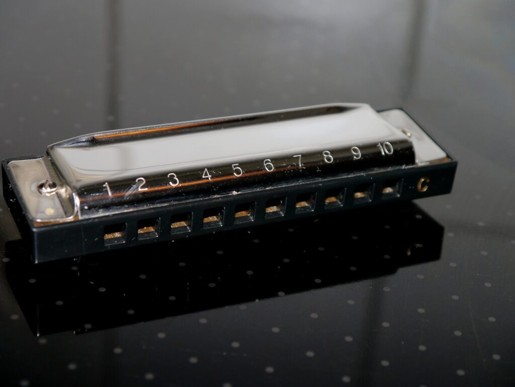 harmonica, music, instrument