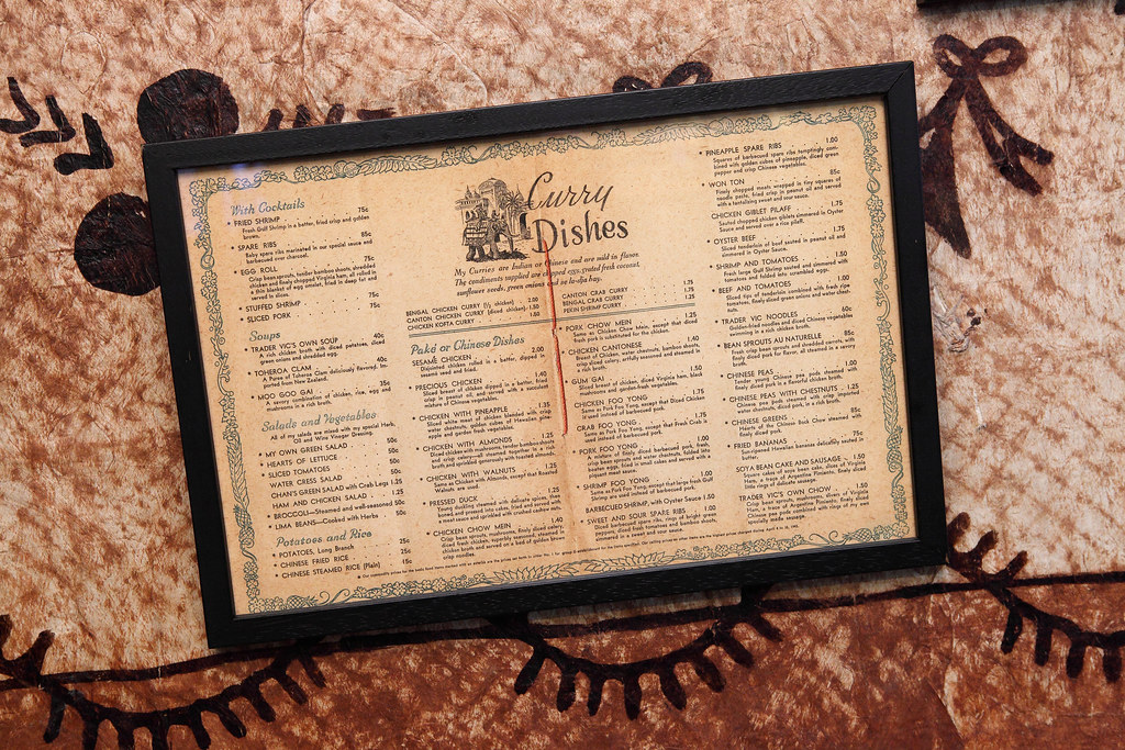 Vintage Menu