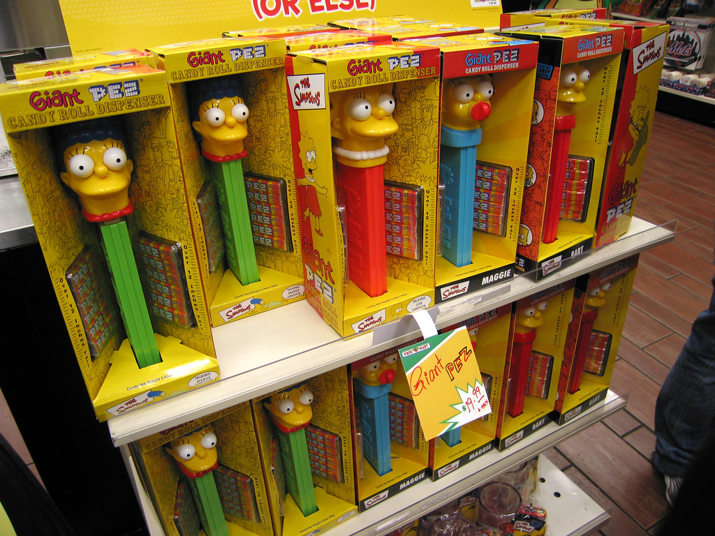 Simpsons giant PEZ heads